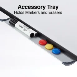 Staples Dry Erase<Presentation Flip Chart Easel, White Steel (28217US/50445US)