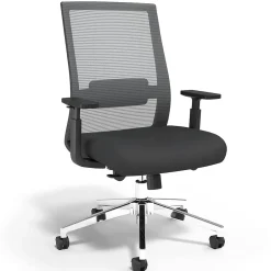 Staples Office Chairs<Prestige Marrett Ergonomic Fabric Swivel Task Chair, Black (UN53249)