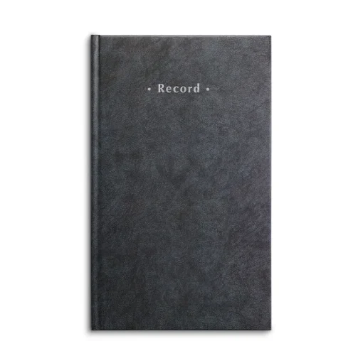 Staples Accounting & Record Journals<Record Book, 7.25"W x 11.75"H, Blue Marble, 300 Sheets/Book (886673)