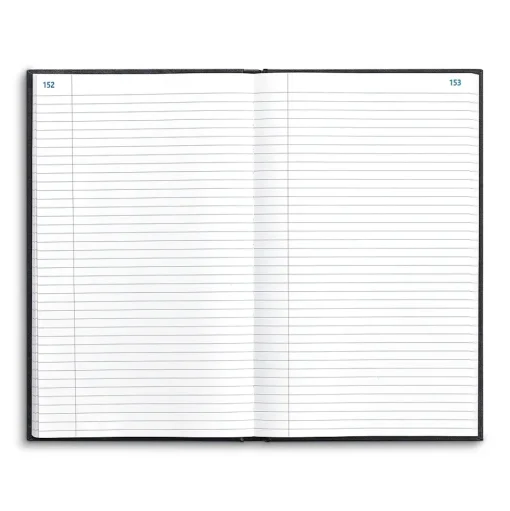 Staples Accounting & Record Journals<Record Book, 7.25"W x 11.75"H, Blue Marble, 300 Sheets/Book (886673)