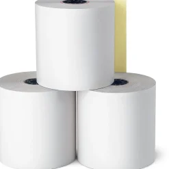 Staples Pos Paper<® Register Paper Rolls, 2-Ply, 3" x 85', 20 Rolls/Pack (18228)