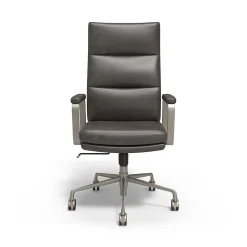 Staples Office Chairs<® Shelton Ergonomic Leather Swivel Manager Chair, Gray (HG-70081)