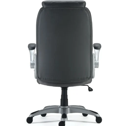 Staples Ergonomic Chairs<Sorina Ergonomic Bonded Leather Swivel Executive Chair, Grey (53253)