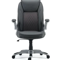 Staples Office Chairs<Sorina Ergonomic Bonded Leather Swivel Executive Chair, Grey (53253)
