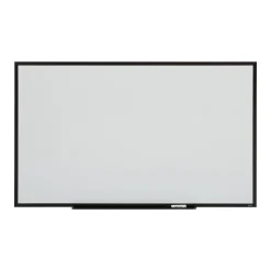 Staples Dry Erase<Standard Durable Magnetic Steel Dry-Erase Whiteboard, Steel Black Frame, 5' x 3' (52480-CC)
