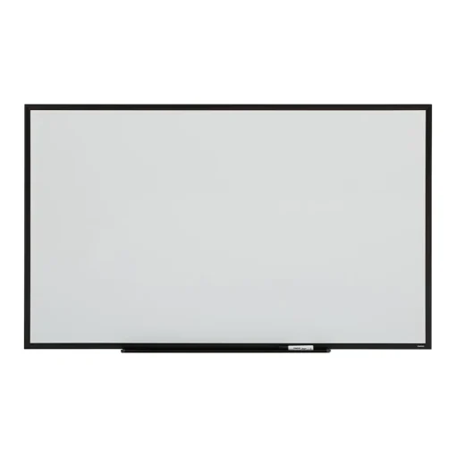 Staples Dry Erase<Standard Durable Magnetic Steel Dry-Erase Whiteboard, Steel Black Frame, 5' x 3' (52480-CC)