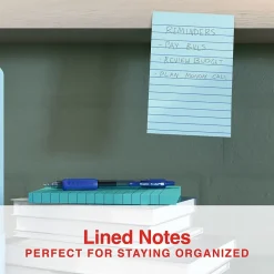 Staples Sticky Notes<Stickies Standard Notes, 4" x 6" Assorted, 100 Sheets/Pad, 5 Pads/Pack (S-46WC5/52573)