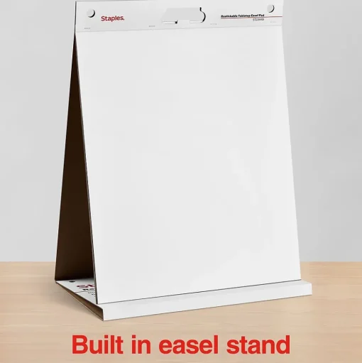 Staples Easel Paper Pads<Stickies Tabletop Easel Pad, 20" x 23", White, 20 Sheets/Pad (23448)