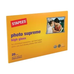 Staples Photo Paper<Supreme Glossy Photo Paper, 13" x 19", 20/Pack (19901-CC)