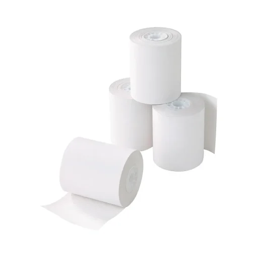 Staples Pos Paper<Thermal Cash Register/POS Rolls, 4 9/32" x 115', BPA Free, 10/Pack (452176/66382)