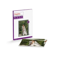 Staples Photo Paper<Ultra Premium Glossy Photo Paper, 8.5"W x 11"L, 50/Pack (19891-CC)