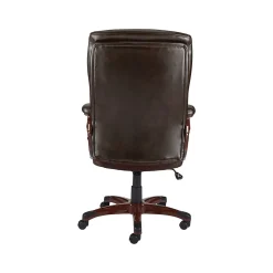 Staples Office Chairs<® Westcliffe Ergonomic Leather Swivel Executive Chair, Brown (50219R-CC)
