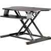 StarTech Standing Desks<Adjustable Large Surface Corner Sit Stand Desk Converter for Dual Monitors, Keyboard Tray, 35" x 21" (ARMSTSCORNR)