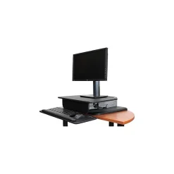 StarTech Standing Desks<26.8"W Adjustable Riser, Laminate Wood (ARMSTS)