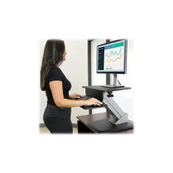 StarTech Standing Desks<26.8"W Adjustable Riser, Laminate Wood (ARMSTS)
