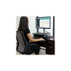 StarTech Standing Desks<26.8"W Adjustable Riser, Laminate Wood (ARMSTS)