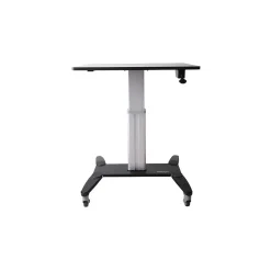 StarTech Standing Desks<.com Mobile Sit Stand Workstation with 31.5" Work Surface, Height Adjustable Mobile Standing Desk, Portable
