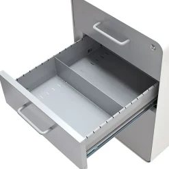 Poppin File Cabinets<Stow 3-Drawer File Cabinet, White + Light Gray