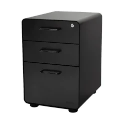 Poppin File Cabinets<Stow 3-Drawer File Cabinet, Black