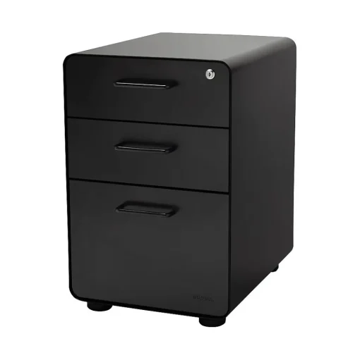 Poppin File Cabinets<Stow 3-Drawer File Cabinet, Black