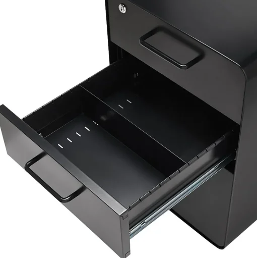 Poppin File Cabinets<Stow 3-Drawer File Cabinet, Black