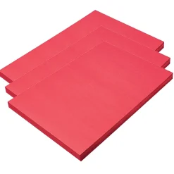 SunWorks Construction Paper<12" x 18" Construction Paper, Holiday Red, 100 Sheets/Pack, 3 Packs/Bundle (PAC9908-3)