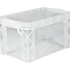 Advantus Index Cards<Super Stacker Storage Boxes, Hold 400 3 x 5 Cards, Plastic, Clear