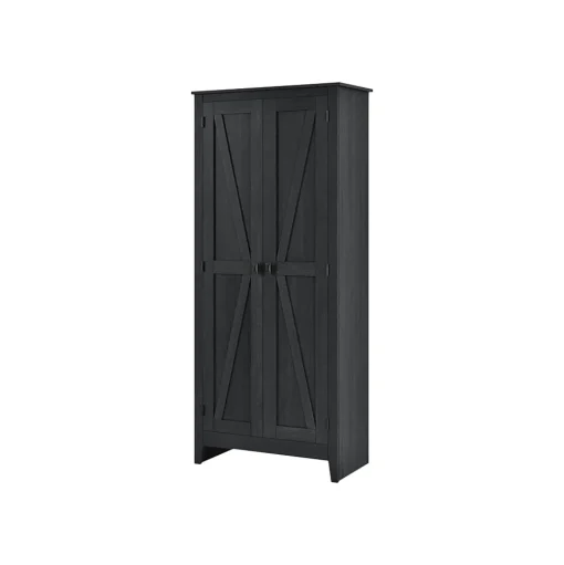 System Build Storage Cabinets<Farmington 72" Storage Cabinet with 4 Shelves, Black Oak (7532396COM)