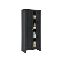 System Build Storage Cabinets<Farmington 72" Storage Cabinet with 4 Shelves, Black Oak (7532396COM)