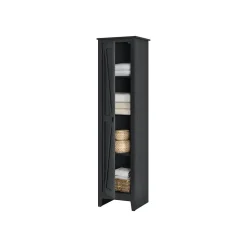 System Build Storage Cabinets<Farmington 72" Storage Cabinet with 4 Shelves, Black Oak (7531396COM)