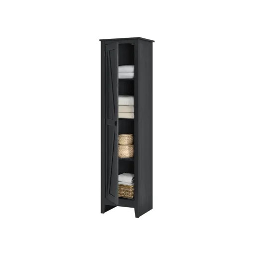 System Build Storage Cabinets<Farmington 72" Storage Cabinet with 4 Shelves, Black Oak (7531396COM)