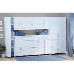 System Build Storage Cabinets<SystemBuild Kendall 36" 2 Door/2 Drawer Storage Cabinet, White (7364401PCOM)