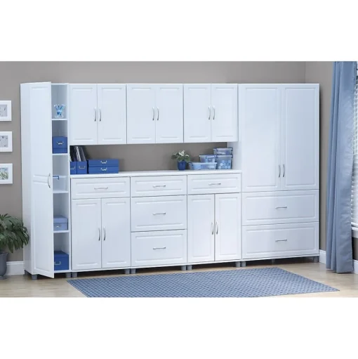 System Build Storage Cabinets<SystemBuild Kendall 36" 2 Door/2 Drawer Storage Cabinet, White (7364401PCOM)