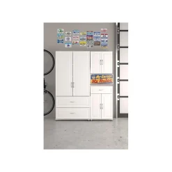 System Build Storage Cabinets<SystemBuild Kendall 36" 2 Door/2 Drawer Storage Cabinet, White (7364401PCOM)