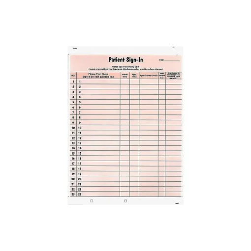 Tabbies Medical Forms<Patient Privacy Sign-In Sheets, 2-Part, 125/Pack (TAB14530)
