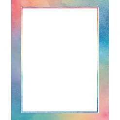 Teacher Created Resources Classroom Paper<Watercolor Computer Paper, 50 Sheets Per Pack, 6 Packs (TCR8967-6)