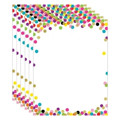 Teacher Created Resources Classroom Paper<Confetti Computer Paper, 8.5" x 11", 50 Sheets/Pack, 6 Packs (TCR2735-6)