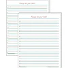 Teacher Created Resources Classroom Paper<11" x 8.5" Smart Start 1-2, Writing Paper, White, 100 Sheets Per Pack, 2 Packs (TCR76531-2)