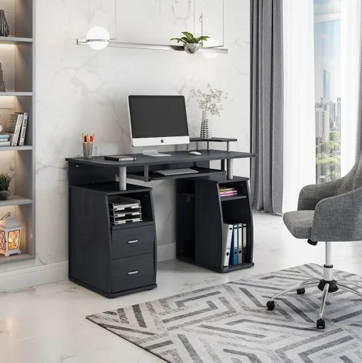 Techni Mobili Computer Desks<47"W Computer Desk, Espresso (RTA-8211-ES18)