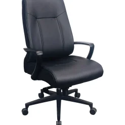 Tempur-Pedic Office Chairs<Ergonomic Leather Swivel Executive Chair, Black (TP2500-BLKL)
