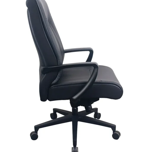Tempur-Pedic Office Chairs<Ergonomic Leather Swivel Executive Chair, Black (TP2500-BLKL)
