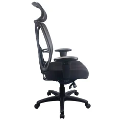 Tempur-Pedic Office Chairs<Mesh Back Fabric Computer and Desk Chair, Black (TP6450-BLKMB)