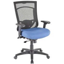 Tempur-Pedic Office Chairs<TP7000 Mesh High Back Fabric Chair, Denim (TP7000-DENIM)