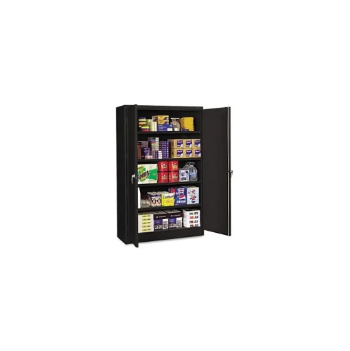 Tennsco Storage Cabinets<Assembled Jumbo 18"D Steel Storage Cabinet, Black