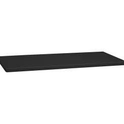 Tennsco Storage Cabinets<Extra Shelf for 18" Jumbo Deep Storage Cabinet, Supports 400 lb., Black, 3/4"H x 48"W x 18"D