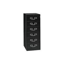 Tennsco File Cabinets<Flat File Cabinet, Lockable, 52"H x 21.25"W x 28.5"D, Black (CF669BK)