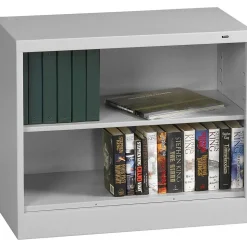 Tennsco Bookcases<30"H 2-Shelf Welded Bookcase, Light Grey (TNN-BC1830LGY)
