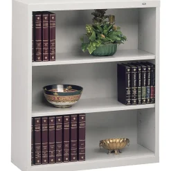 Tennsco Bookcases<40"H 3-Shelf Welded Bookcase, Light Grey (TNN-B42LGY)