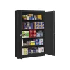 Tennsco Storage Cabinets<Jumbo 78" Steel Storage Cabinet with 4 Shelves, Black (J2478SU-BLK)