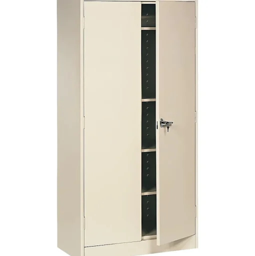 Tennsco Storage Cabinets<® Standard Steel Storage Cabinet, Non-Assembled, 72Hx36Wx18D", Putty
